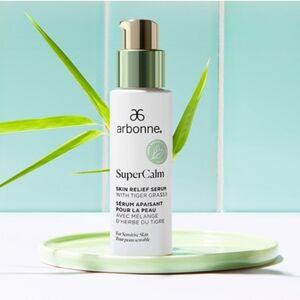 Arbonne SuperCalm Skin Relief Serum with Tiger Grass Blend new in box